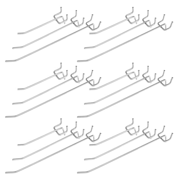 LOLIPPYY 90-Piece Metal Pegboard Hooks Set for Garage, Kitchen, Workshop Wall Storage and Tool Organization