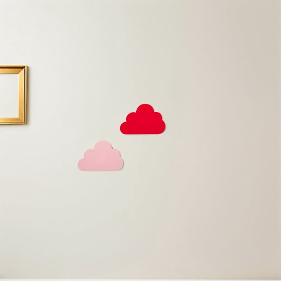 LOLIPPYY 90pcs Cloud Bulletin Board Cutouts Paper Classroom Wall Decor for