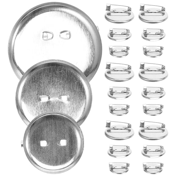 LOLIPPYY 90pcs Brooch Bases Brooch Plates Decorative Brooch Badge Pins Brooch Accessories