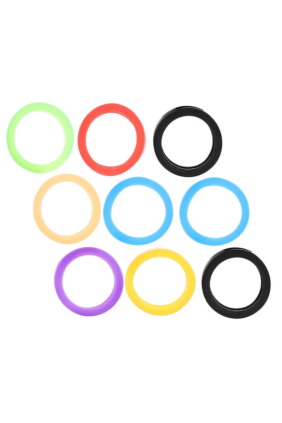 9Pcs Assorted Color Silicone Key Caps Covers Stylish Key Identifiers for Car Use and House Keys