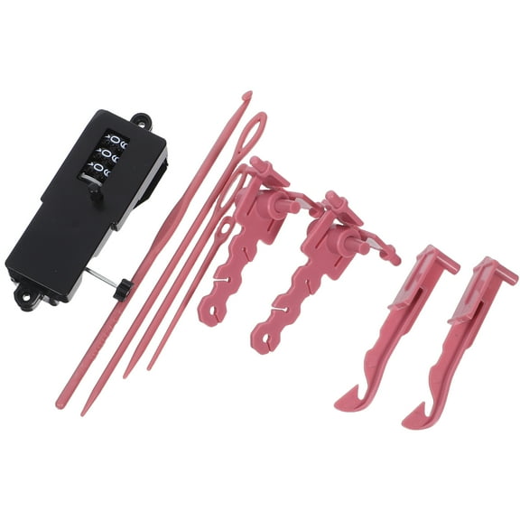 LOLIPPYY 9-Piece Circular Knitting Machine Set with Yarn Winder and Crochet Hooks for Hats, Scarves, and Socks