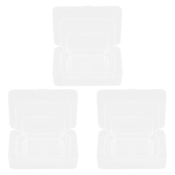 LOLIPPYY 9Pcs Clear Plastic Storage Boxes for Organizing Jewelry Accessories and Small Parts At Home