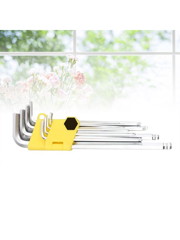 9 Pcs Ball End Allen Wrench Set Key Tool Set High Carbon Steel