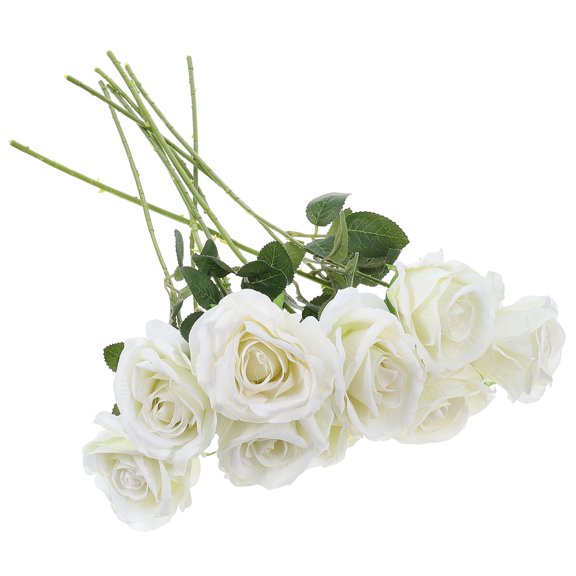 LOLIPPYY 9Pcs Wedding Flower Decor Lint Cloth Fake Flower Ornament Women