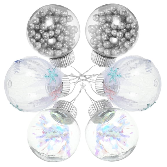 LOLIPPYY 9pcs Plastic Craft Ornaments Ball Hanging Decoration Assorted Color for Home Decoration