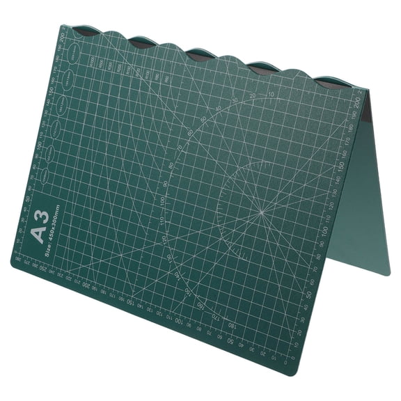 LOLIPPYY A3 Thick Foldable Cutting Mat for Craft Work with Metric Grid and Rotary Cutter