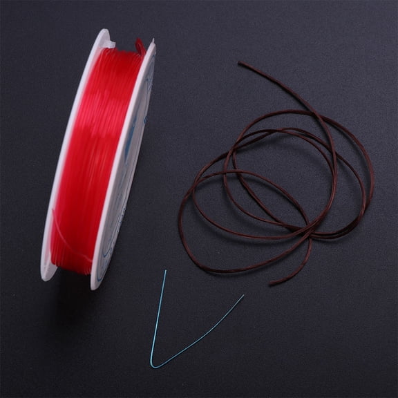 LOLIPPYY Abrasion Resistant Red Elastane Thread Elastic Rope for Handmade Jewelry