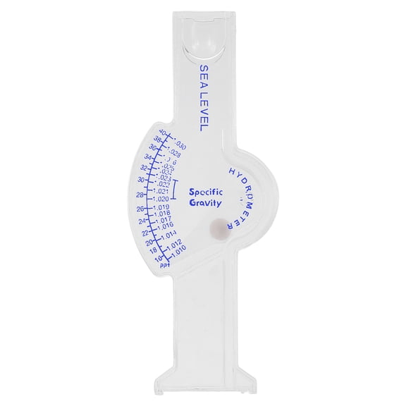 LOLIPPYY Accurate White Salinity Gravimeter Hydrometer for Fish Tank with Professional Design and Easy Reading