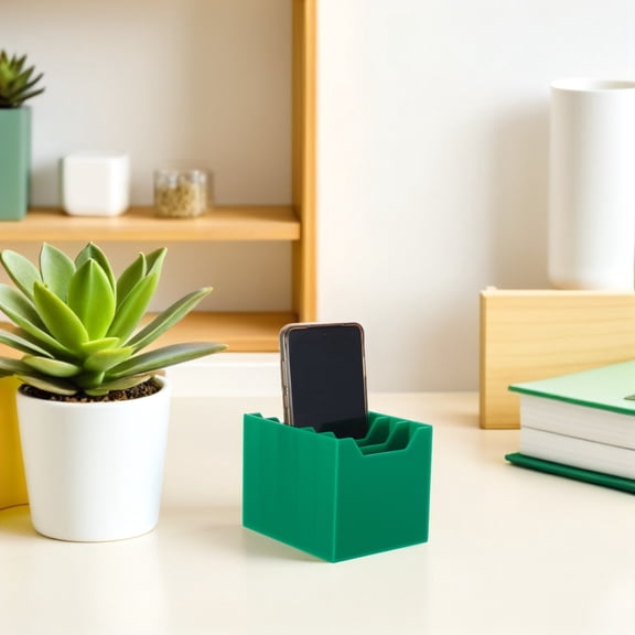 LOLIPPYY Acrylic Cell Phone Storage Box Organizer with Multiple Compartments for Office Meeting Rooms