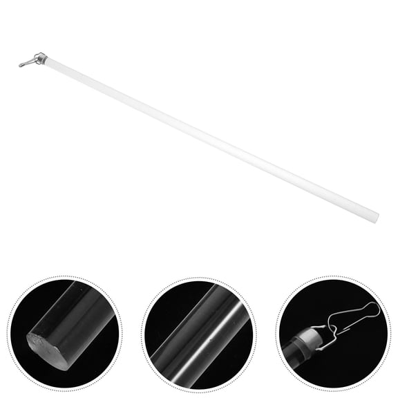LOLIPPYY Acrylic Curtain Pull Rod with Minimalist Transparent Design for Home Window Treatment