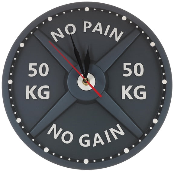 LOLIPPYY Acrylic Fitness Clock Black for Wall with Modern Design and Decorative Pattern
