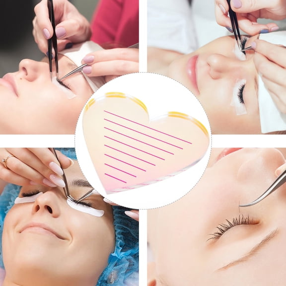 LOLIPPYY Acrylic Lash Tile Organizer for Storage Multi Color Eyelash Display Board for Beauty Salons and Home Use