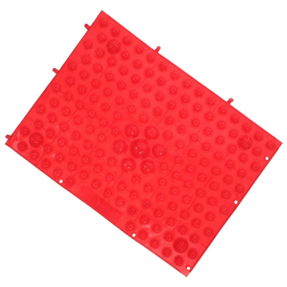 LOLIPPYY Red Acupuncture Foot Massage Plate with Flexible TPE for Effective Body Relaxation and Stress Relief
