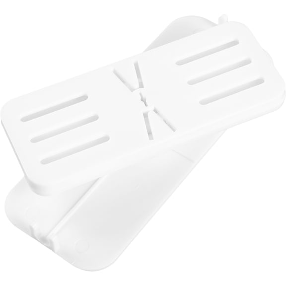 LOLIPPYY Adhesive Socket Holder Punch Free Wall Mount Rotating Hook White ABS Material