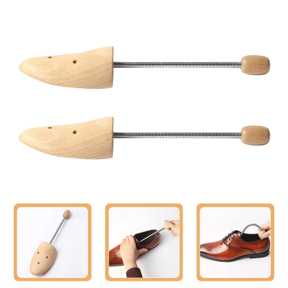 LOLIPPYY Adjustable Beech Shoe Stretcher Shoe Trees, Large Size 42-46