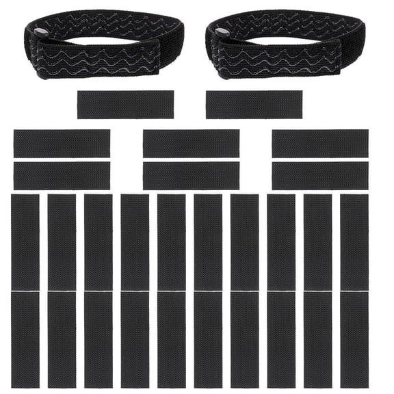 LOLIPPYY Adjustable Black Boot Straps for Thigh High and Kneehigh Boots Antislip and Antiexposure Polyester 1 Set