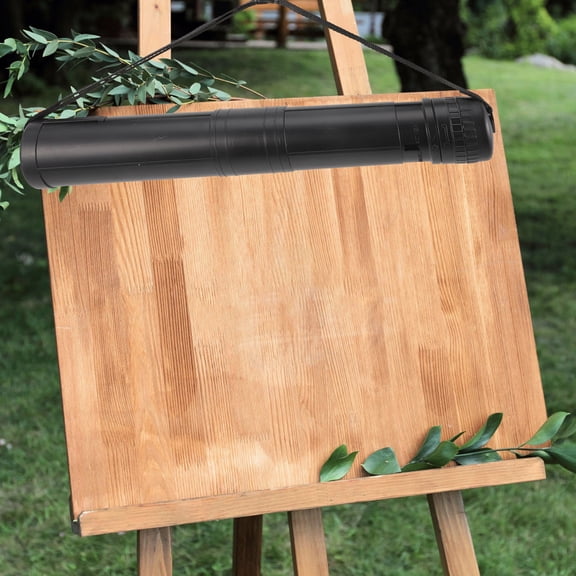 LOLIPPYY Adjustable Black Telescoping Storage Tube for Drawings Artwork and Paper Scrolls