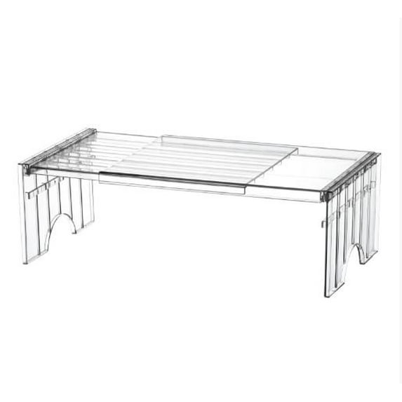 LOLIPPYY Adjustable Refrigerator Shelf Riser - Stackable Fridge Storage Divider for Kitchen Cabinet, Pantry, and Cupboard Organization