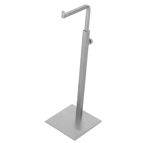 LOLIPPYY Adjustable Tabletop Purse Display Stand Plated Silver Stainless Steel Handbag Rack Organizer