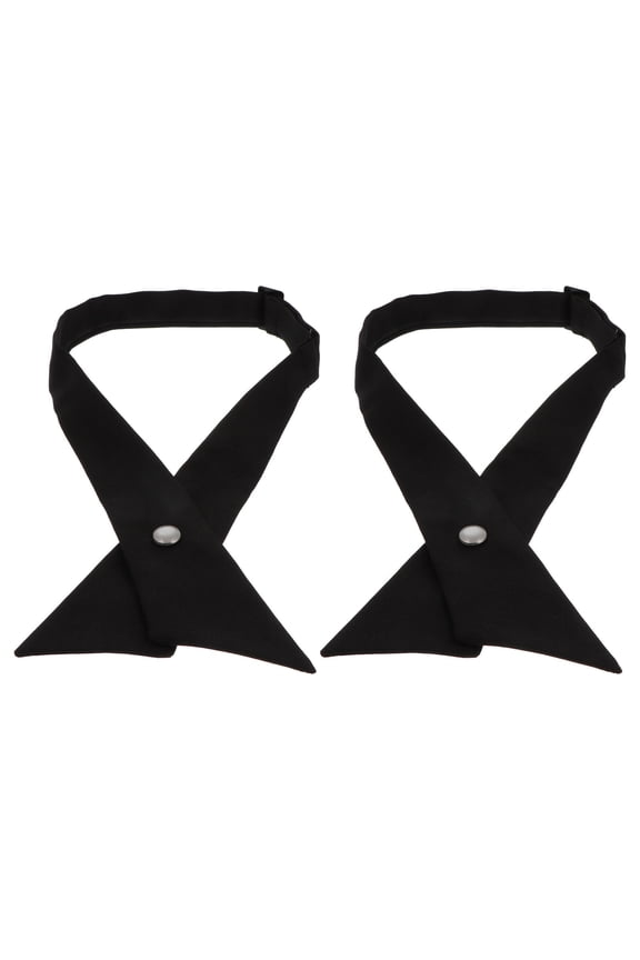 Adjustable Uniform Cross Bowtie for Decor Made of Polyester 2PCS