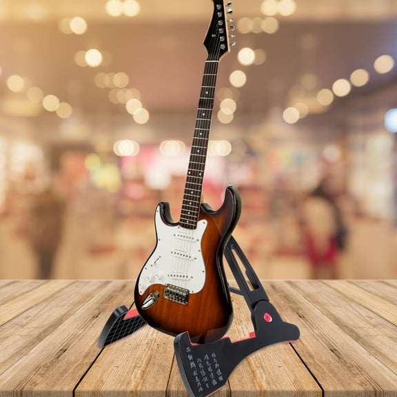 LOLIPPYY Adjustable Vertical Violin Stand Black Plastic with Foldable Tripod for Easy Storage and Transport