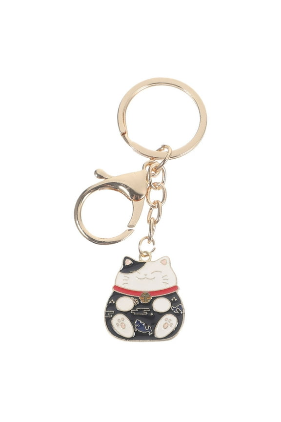 Cute Black Cat Keychain for Keys and Bag Accessories, Wear-Resistant Material, Perfect