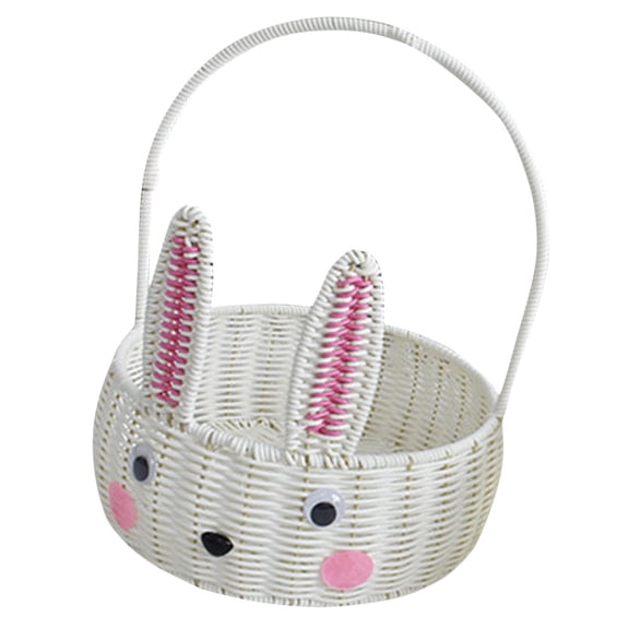 LOLIPPYY Adorable Picnic Basket Round Beige Iron Storage 1Pack for Women