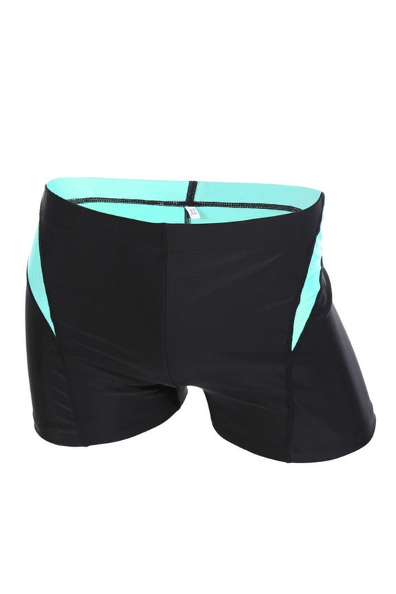 Adults Swimwear Black Outdoor Swim Trunks with Drawstring Adjustable Waistband and Quick Dry Fabric