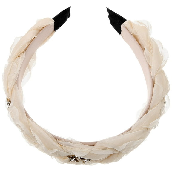 LOLIPPYY Aesthetic Hair Accessories Wide Headbands for Women Tulle 1Pack Skincare Routine