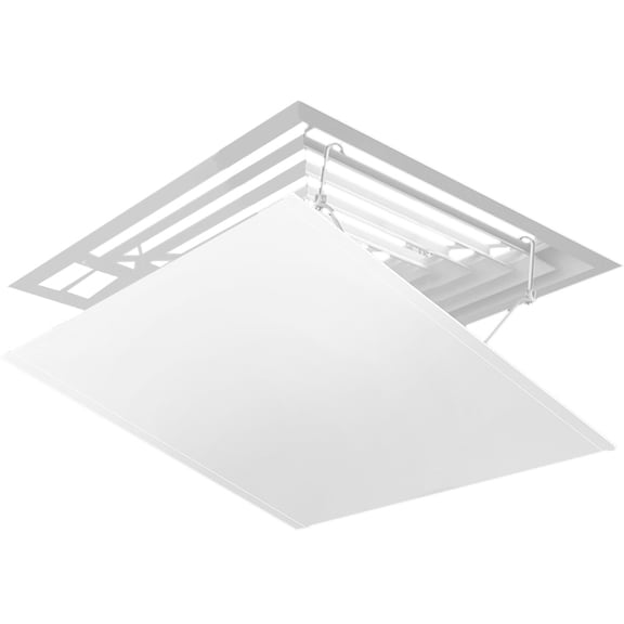 LOLIPPYY White Stainless Steel Air Conditioner Windshield Anti Direct Blowing Shield for General Users 1 Set