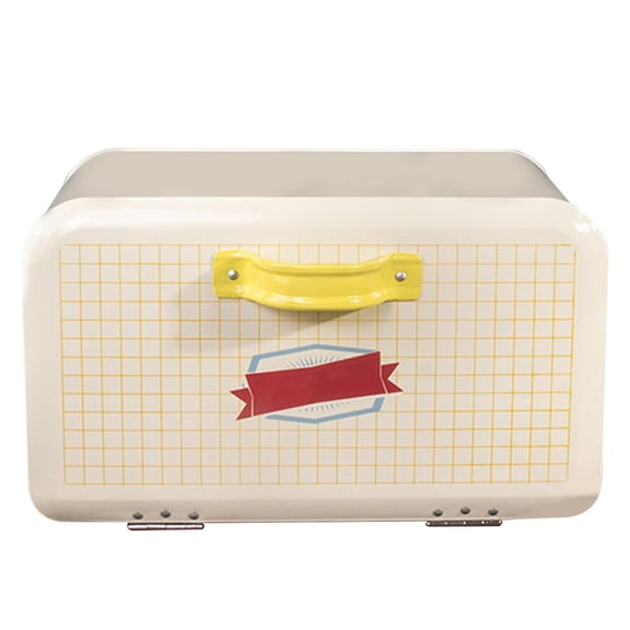 LOLIPPYY Airtight Beige Bread Box Large Capacity with Stylish Design for Kitchen Counter