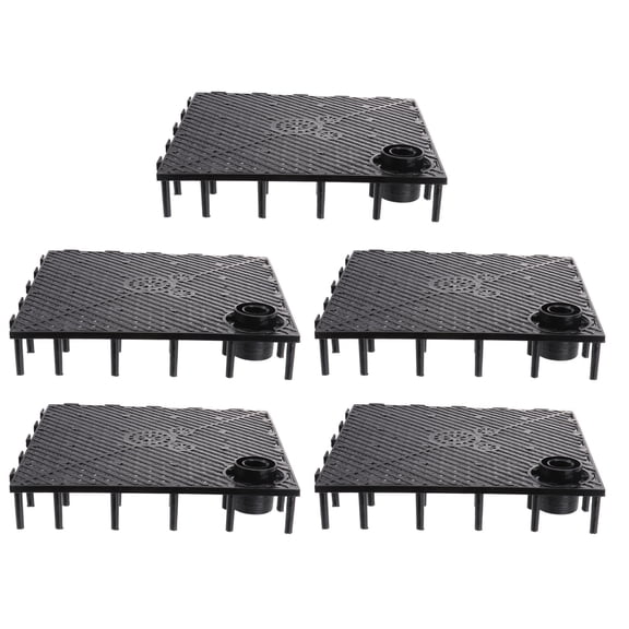LOLIPPYY Alasum 5Pcs Aquarium Isolation Board Black Fish Tank Divider with Dense Hole Design