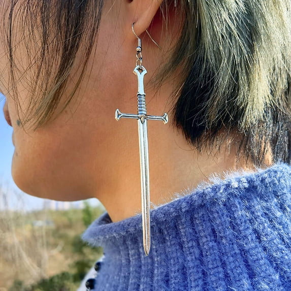 LOLIPPYY Alloy Punk Dangle Earrings for Women, Trendy Fashion Jewelry for Ladies, Perfect Accessory for Any Occasion