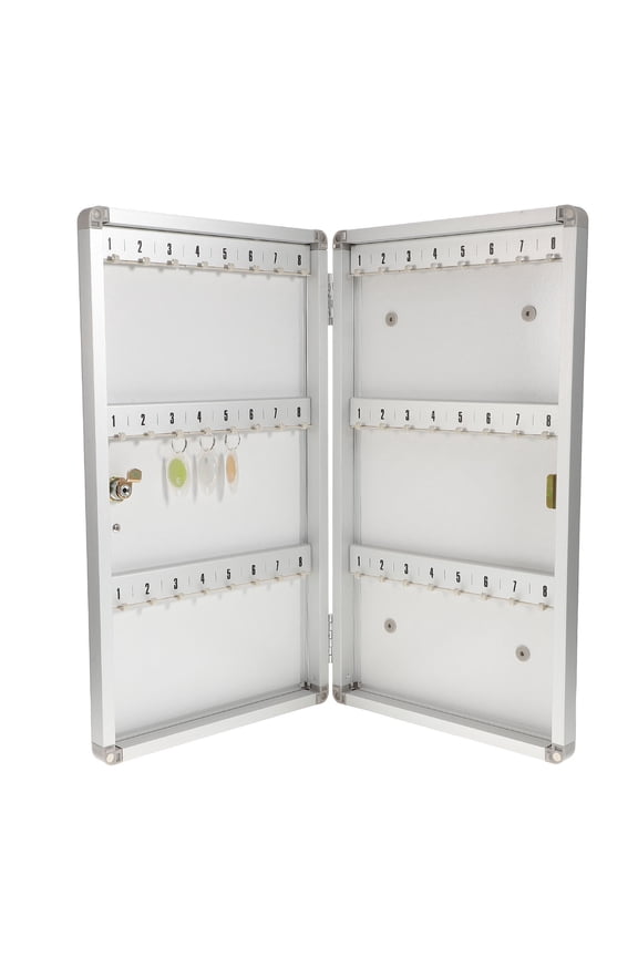 Aluminum Alloy Key Storage Lock Box with Multiple Slots for Secure Home Wall Mount Organization