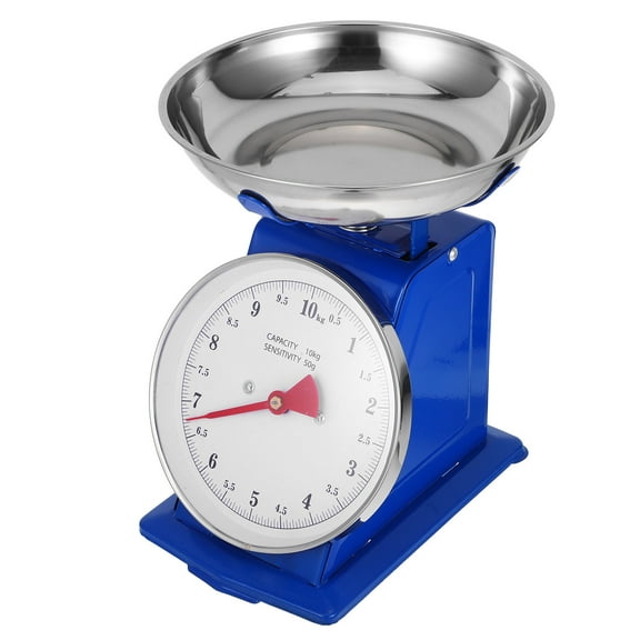 LOLIPPYY Analog Kitchen Scale with Large Dial and Stainless Steel Bowl for Home Use Baking and Cooking
