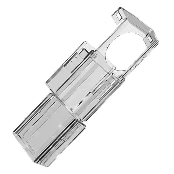 LOLIPPYY Transparent Plastic Door Lock with Anti-Lock Design, 1 Piece for Enhanced Safety