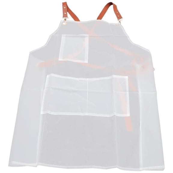 LOLIPPYY Apron Hairstylist Salon Waterproof TPU White 1Pcs