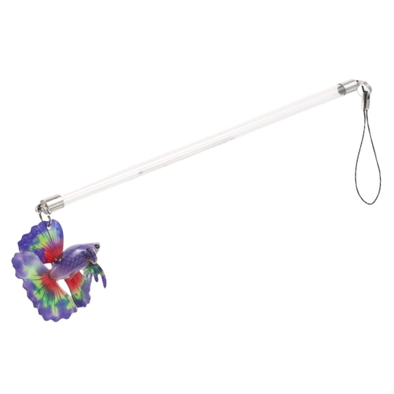 LOLIPPYY Aquarium Betta Fish Training Wand with Lifelike Fish Design for Exercise
