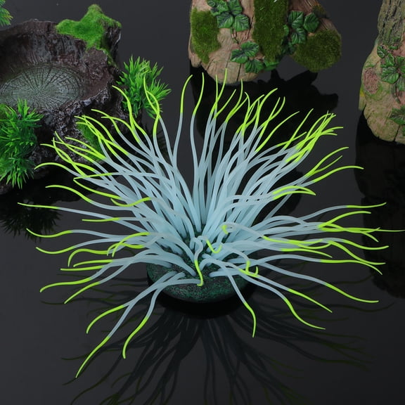 LOLIPPYY Aquarium Decor Figurines Artificial Coral Tree PVC Underwater Swing for Aquarium Use 1Pack