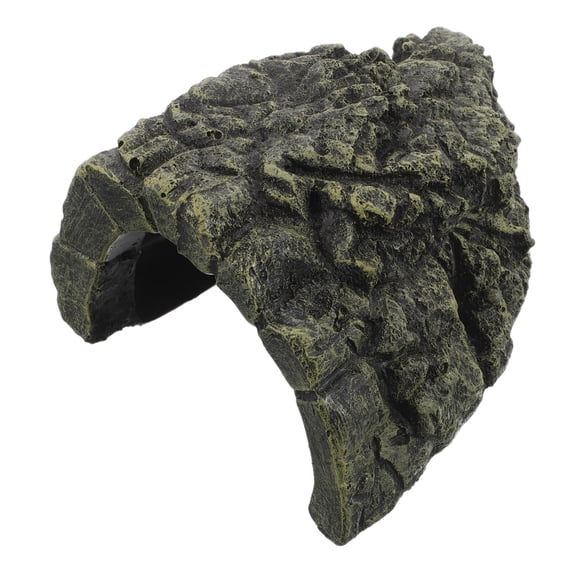 LOLIPPYY Aquarium Decoration Turtle Basking Rock with Durable Resin Hideout