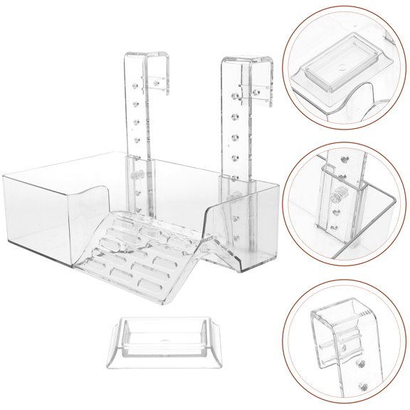 LOLIPPYY Aquatic Turtle Basking Area Hanging Turtle Acrylic Platform for Basking Daily Use 1 Set