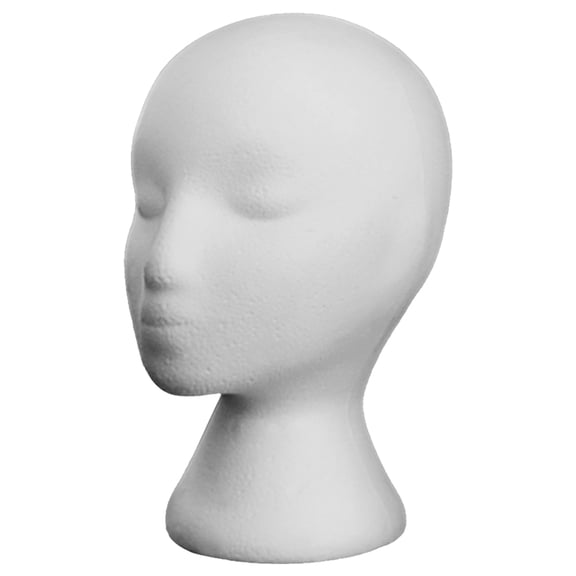 LOLIPPYY Art Mannequin Head White for Wig Stand and Holder Hair Styling Home Display