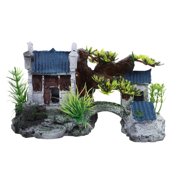 LOLIPPYY Artificial Aquarium Landscapes Fish Tank Ornament Assorted Color 1Set