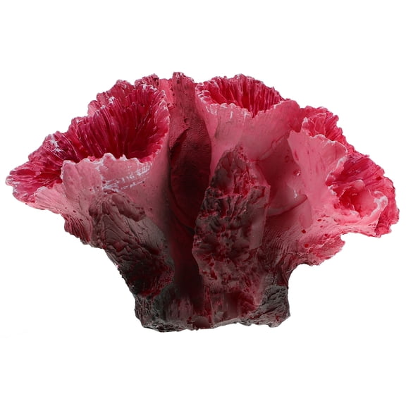 LOLIPPYY Artificial Coral Decor 2pcs Aquarium Decorations Polyresin Reef Accessories for Betta Fish Tank Landscape