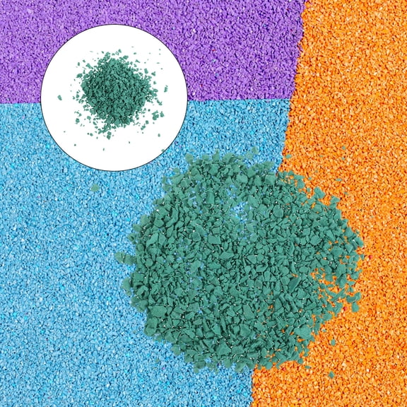 LOLIPPYY Artificial Grass Infill Rubber Pellets Green for Turf with Impact Absorption and Weather Resistance