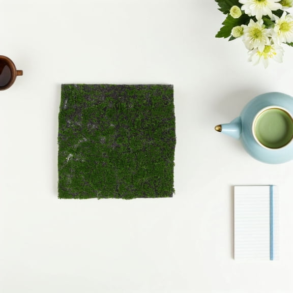 LOLIPPYY Artificial Moss for Outdoor Planters Simulation Moss Mat Green 2 Outdoor Decor 1Pack