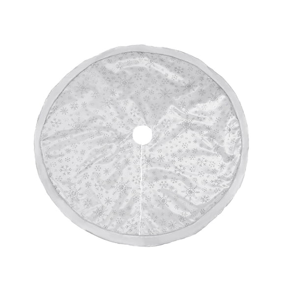 LOLIPPYY Artificial Tree Skirt Christmas Tree Skirt Apron Festive Tree Base Cover Dark Grey for Garden 1Pcs