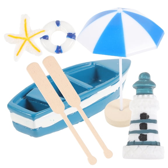 LOLIPPYY Artistic Microlandscape Model Synthetic Resin, Mediterranean Style Miniature Decor for Home, Assorted Colors
