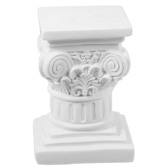 LOLIPPYY Artistic White Roman Column Statue with Delicate Texture for Elegant Entryway and Garden Decor