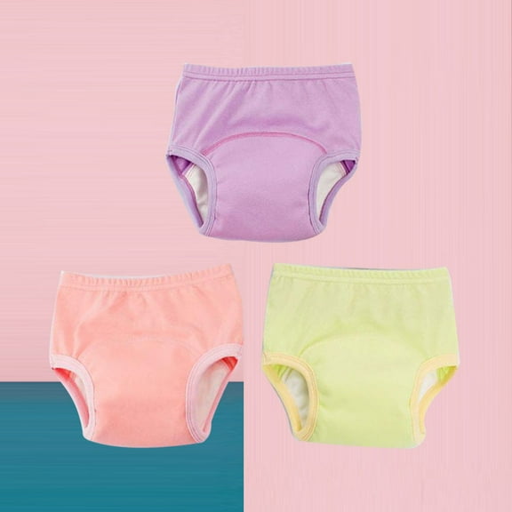 LOLIPPYY Assorted Baby Training Pants with Thickened Cloth for Baby Use 3pcs Size 120cm